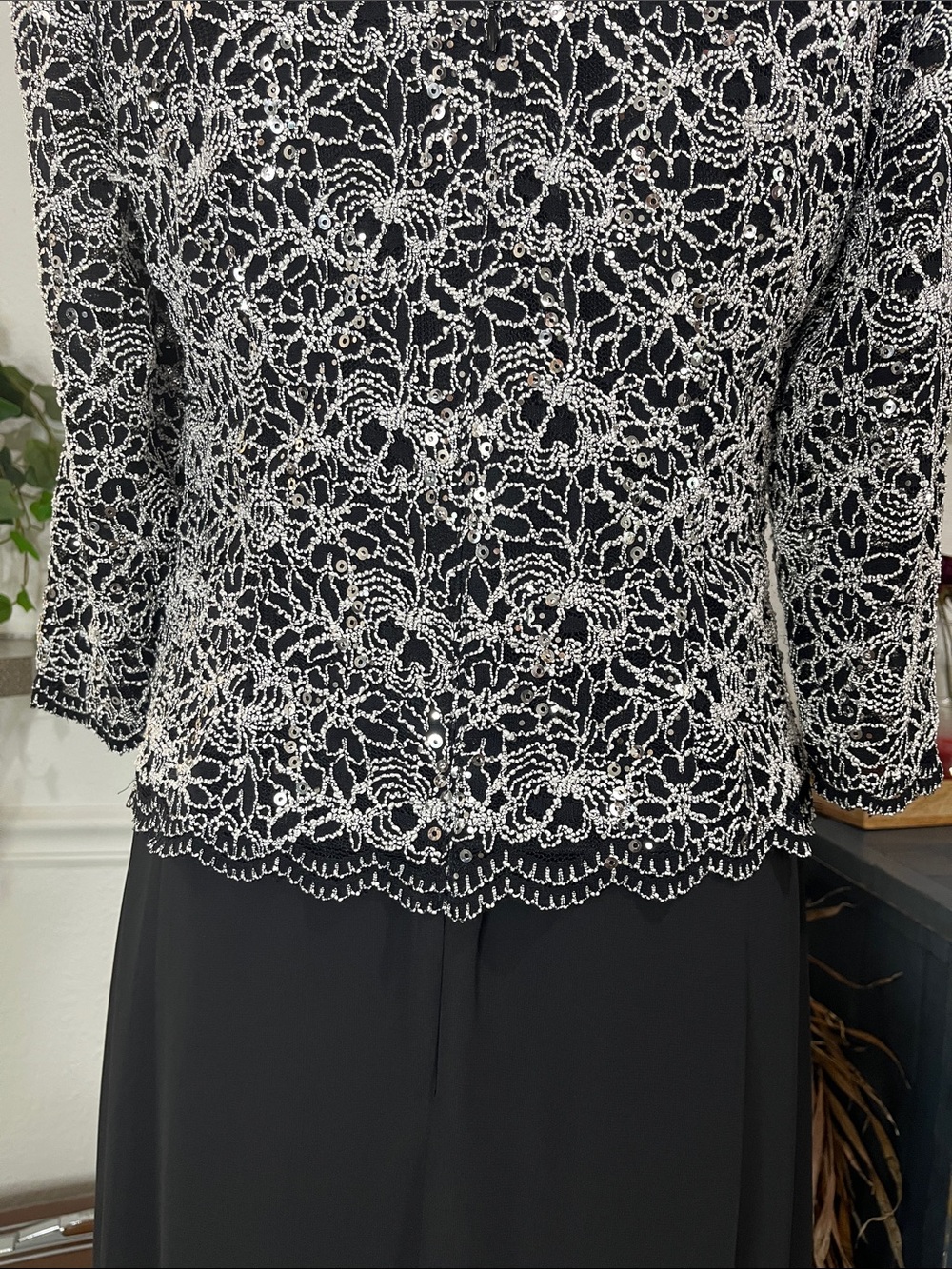 Alex Evenings Black Evening Dress size 10 - Picture 14 of 17